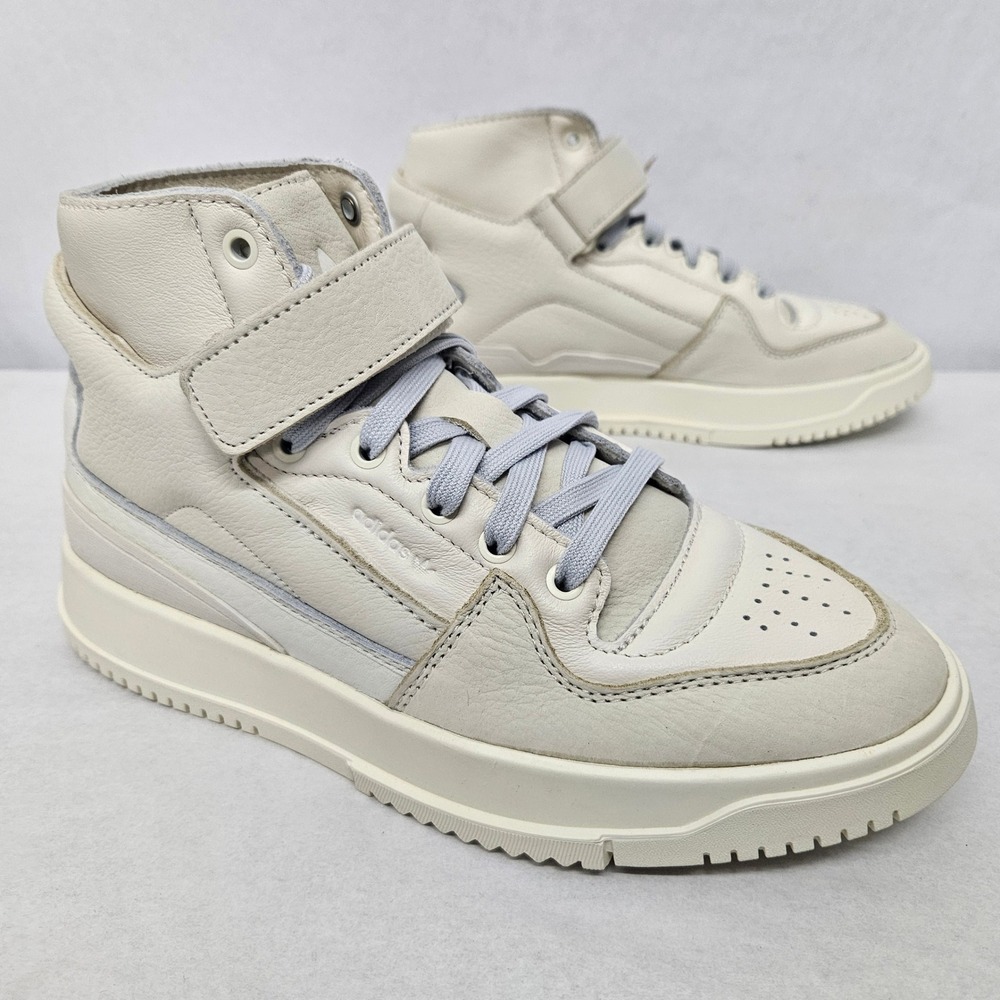 Adidas Forum‎ Premiere High Tops GY5800 Leather Off White Cloud White Men Size 6